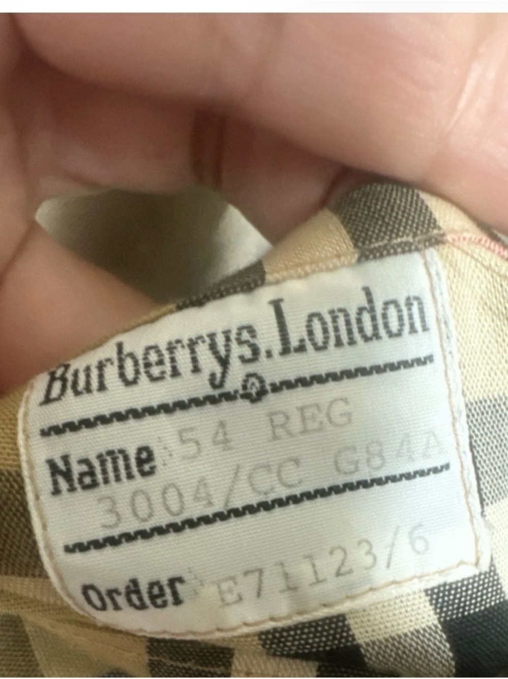 Burberry Beige Tan Black White Classic Check Jacket Lining - Picture 2 of 5